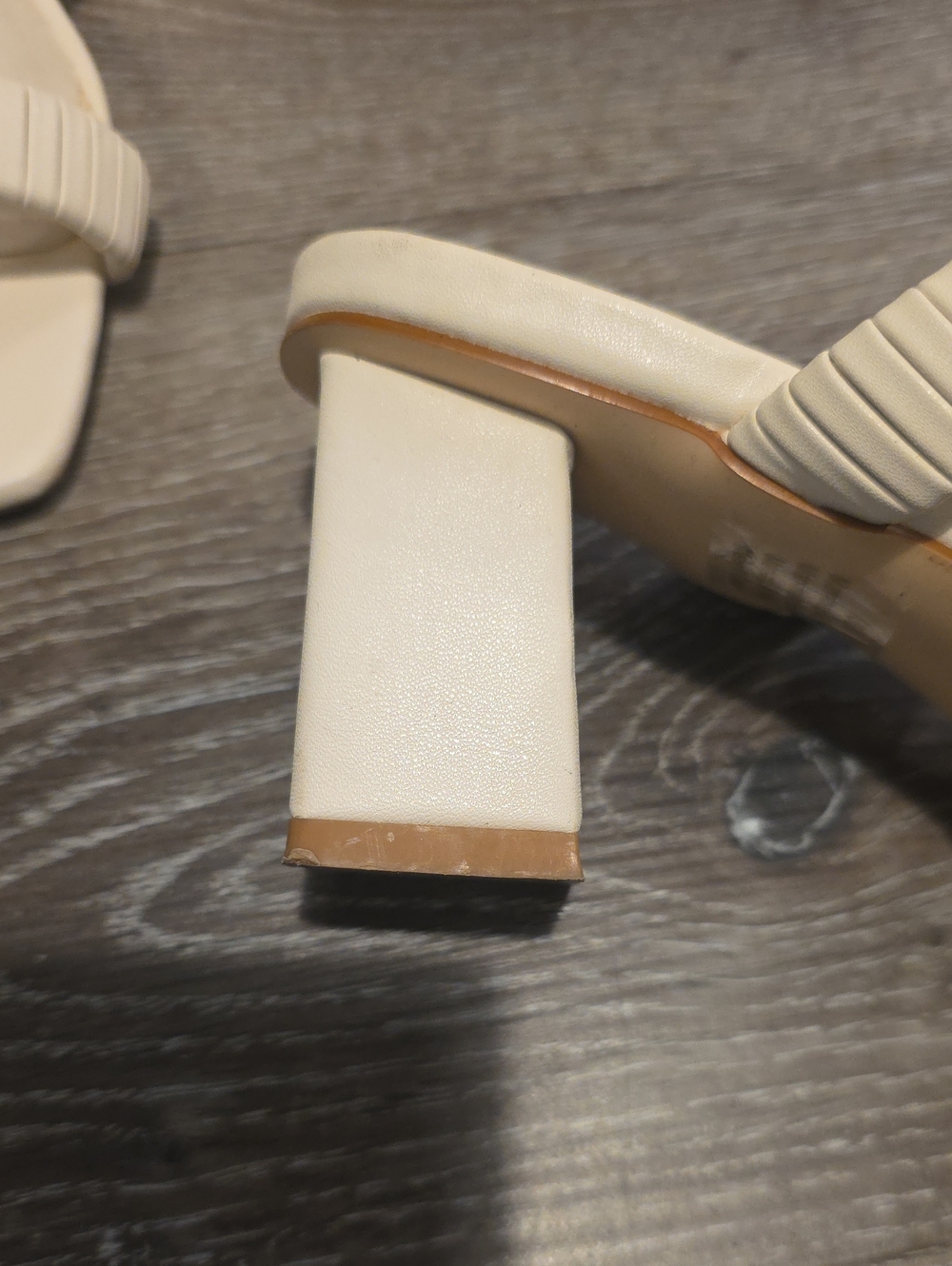 Billini Ivory Ribbed Double-Strap Square-Toe Slide Sandals - Picture 3 of 7
